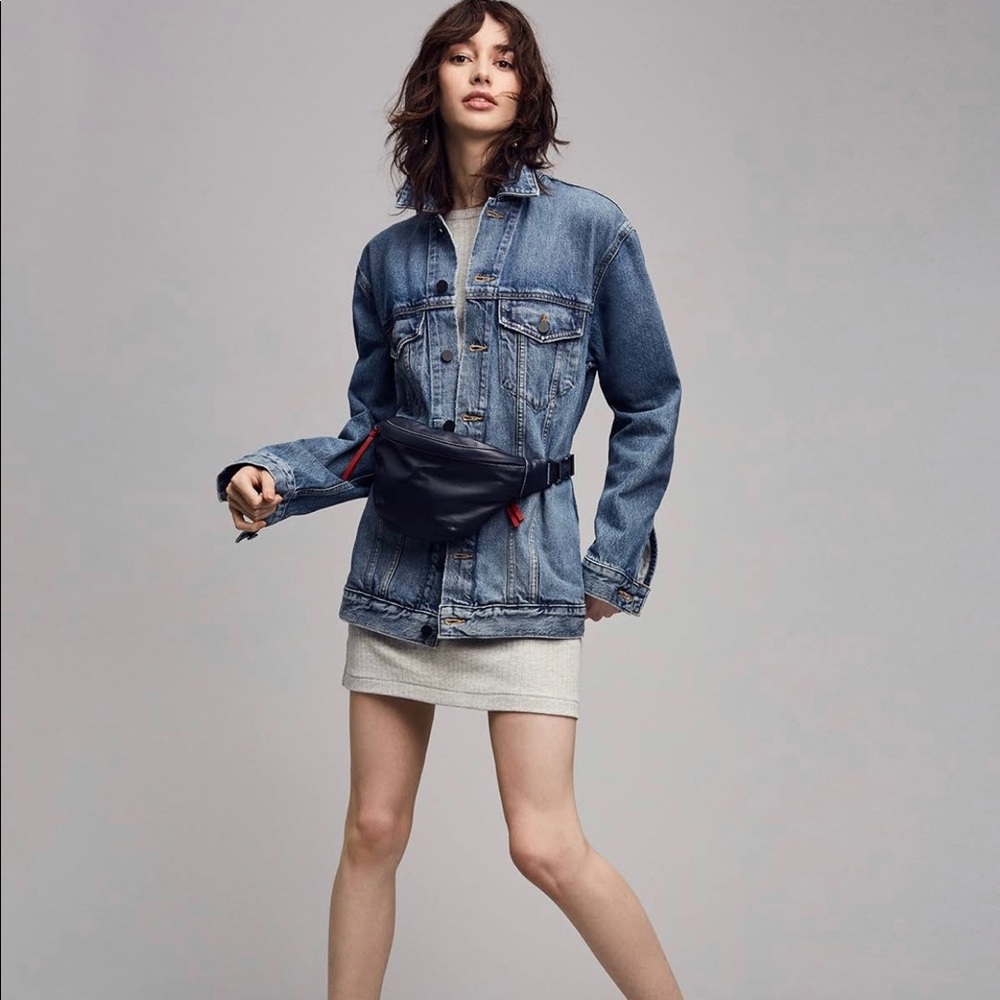 T by Alexander Wang oversized denim jacket
